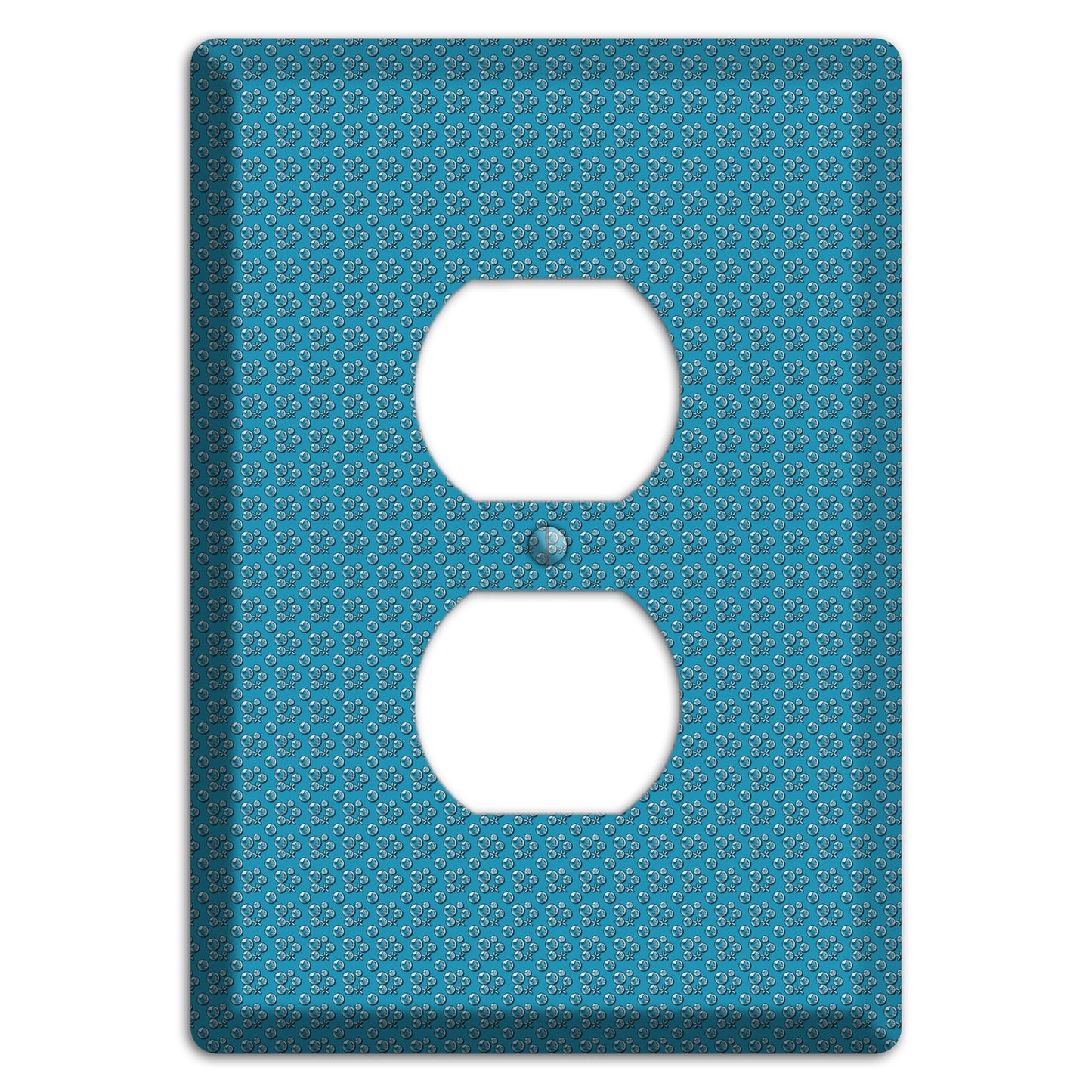 Blue Bubbles Duplex Outlet Wallplate