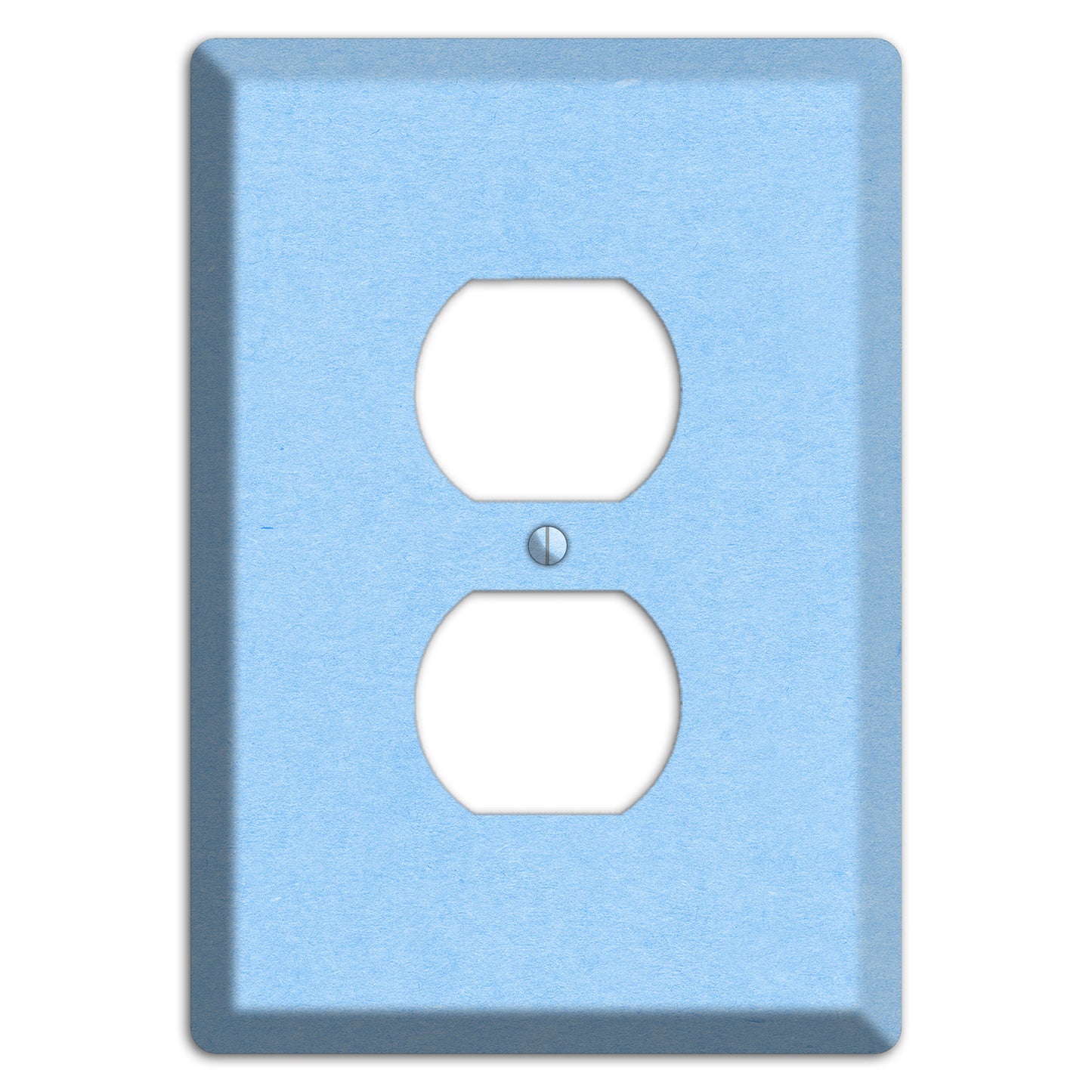 Light Sky Blue Kraft Duplex Outlet Wallplate