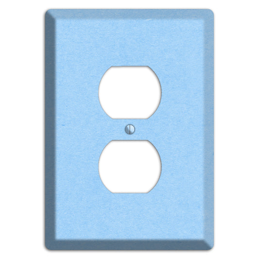 Light Sky Blue Kraft Duplex Outlet Wallplate