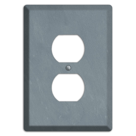 Chalk Slate Duplex Outlet Wallplate