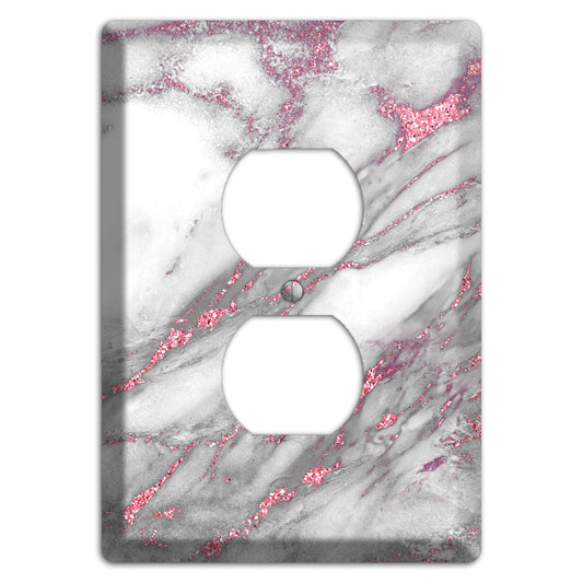 Can Can Marble Duplex Outlet Wallplate