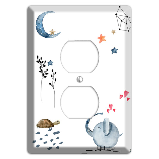 Elephant Duplex Outlet Wallplate