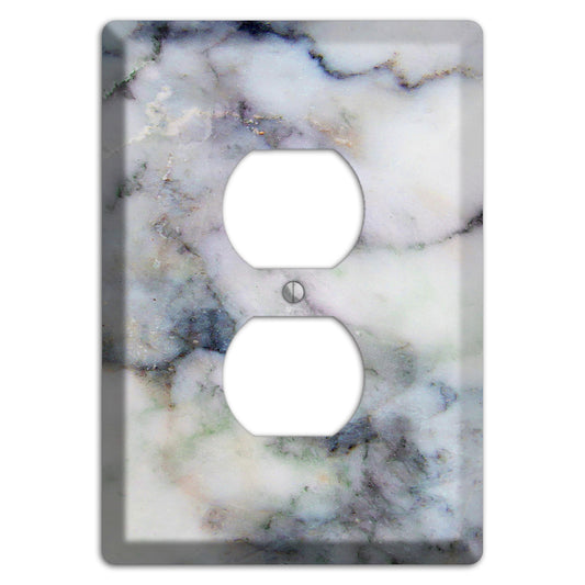 Bermuda Gray Marble Duplex Outlet Wallplate