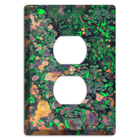 Copper Verdigris Duplex Outlet Cover Plate