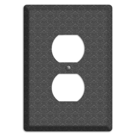 Dark Grey Cartouche Duplex Outlet Wallplate