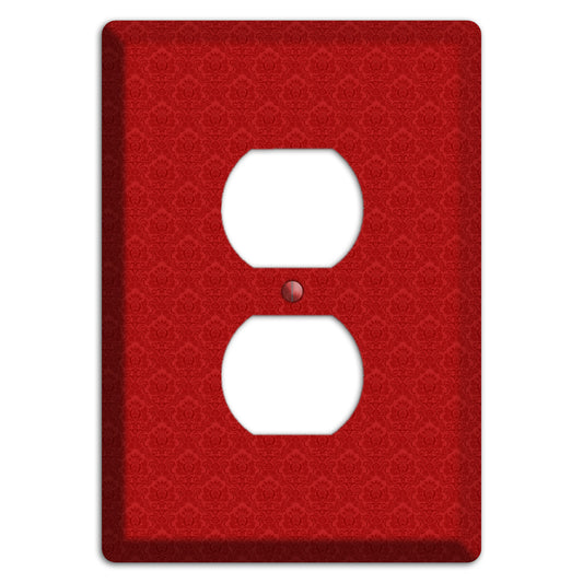 Red Cartouche Duplex Outlet Wallplate