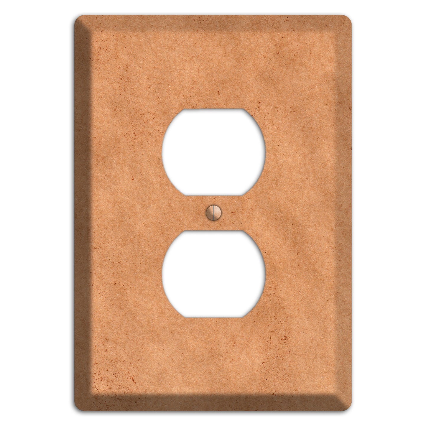 Aged Paper 7 Duplex Outlet Wallplate