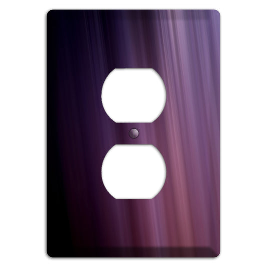 Eggplant Ray of Light Duplex Outlet Wallplate