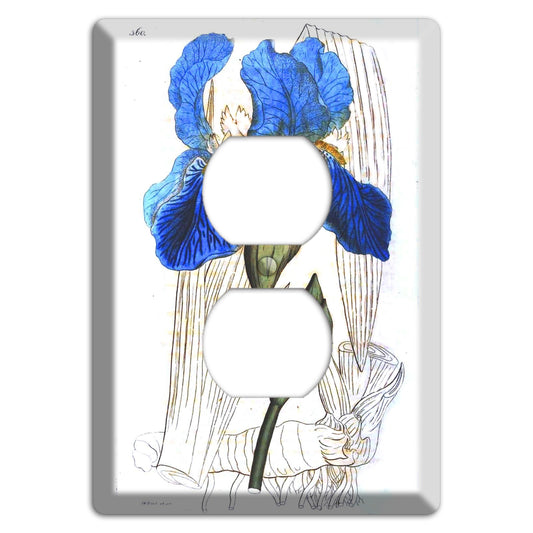 Blue Iris Duplex Outlet Wallplate