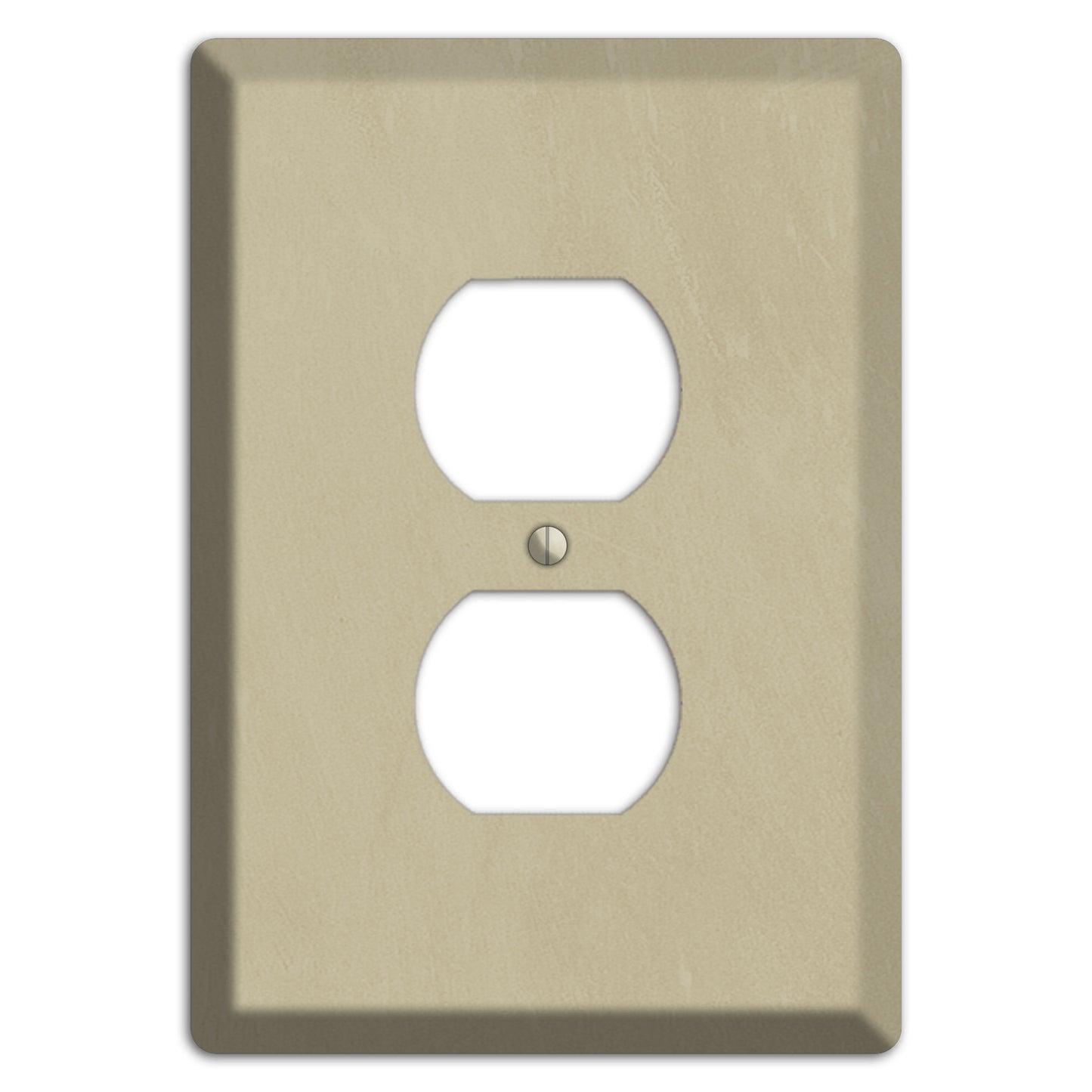 Chalk Beige Duplex Outlet Wallplate