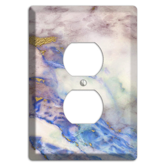 Indigo Marble Duplex Outlet Wallplate