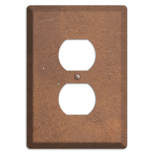 Brown Concrete Duplex Outlet Wallplate