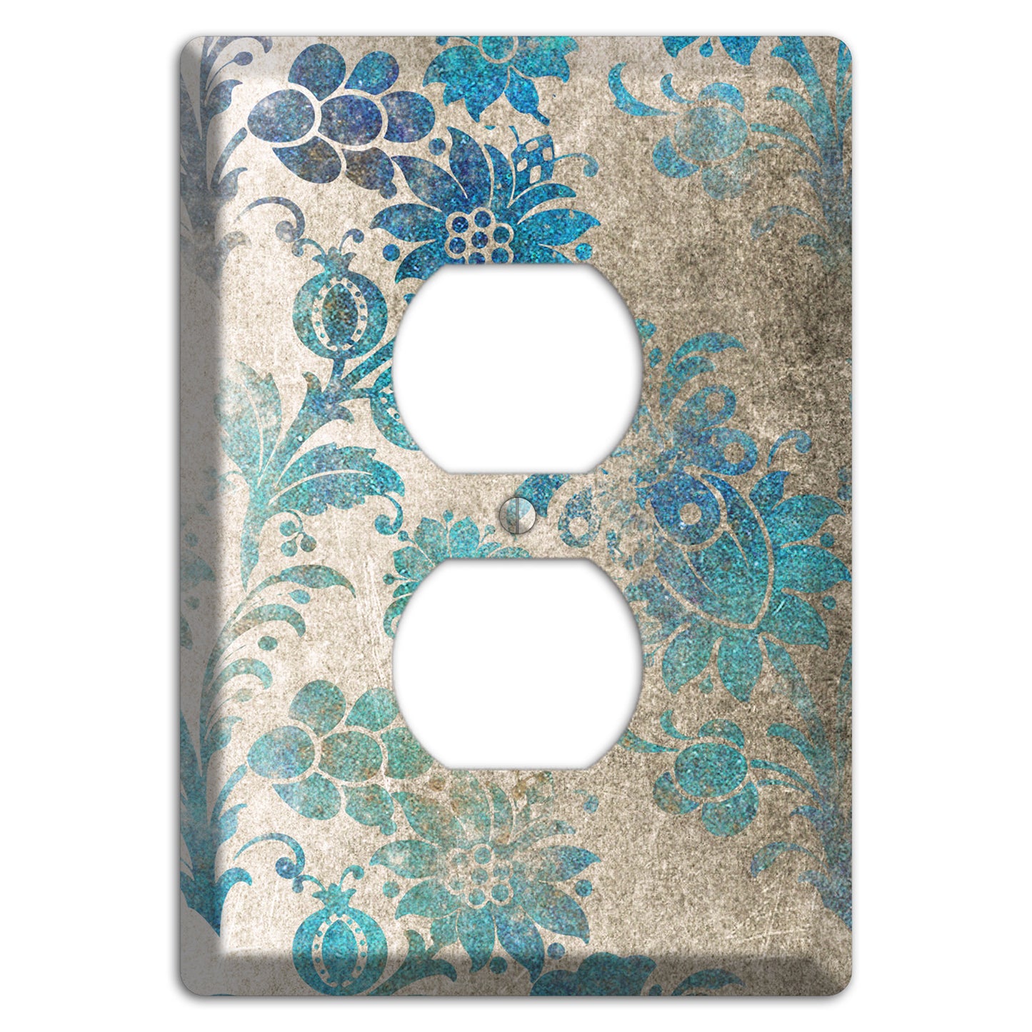 Mantle Whimsical Damask Duplex Outlet Wallplate