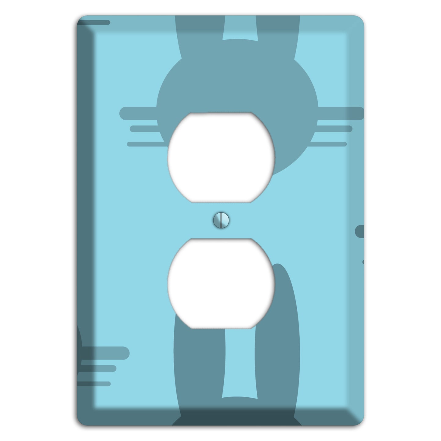 Blue Bunny Duplex Outlet Wallplate