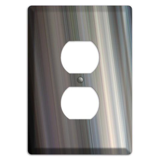 Blue Grey Ray of Light Duplex Outlet Wallplate