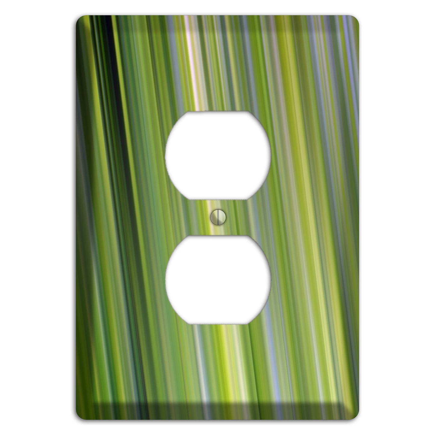 Green Ray of Light Duplex Outlet Wallplate