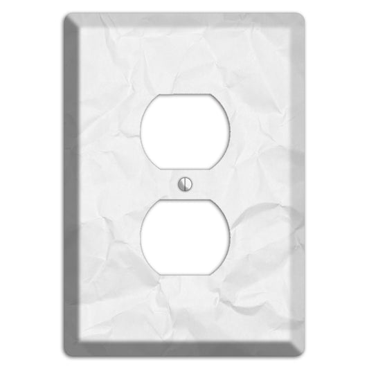 Gallery Crinkled Paper Duplex Outlet Wallplate