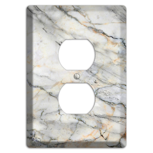 Roman Coffee Marble Duplex Outlet Wallplate