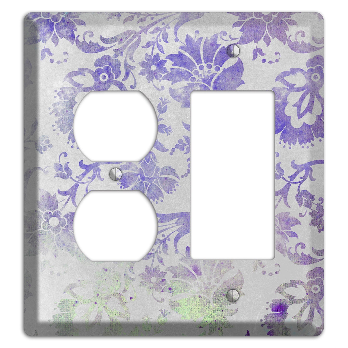 Chatelle Whimsical Damask Duplex / Rocker Wallplate