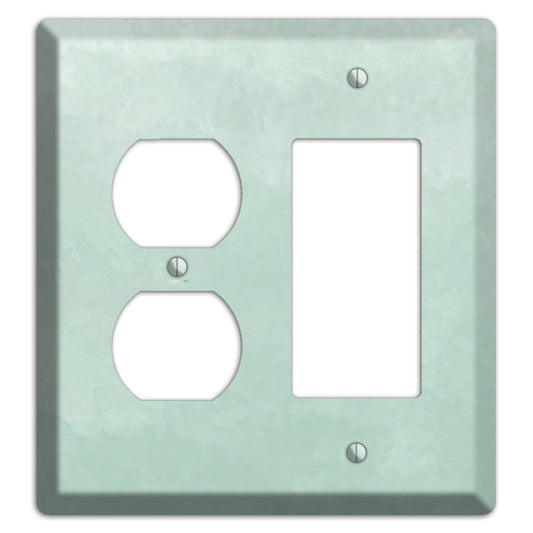 Sea Foam Green Ombre Duplex / Rocker Wallplate