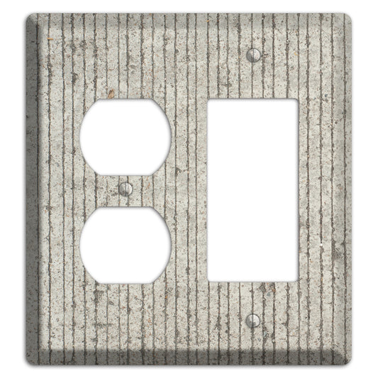 Vertical Concrete Duplex / Rocker Wallplate