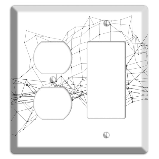 Linear J Duplex / Rocker Wallplate