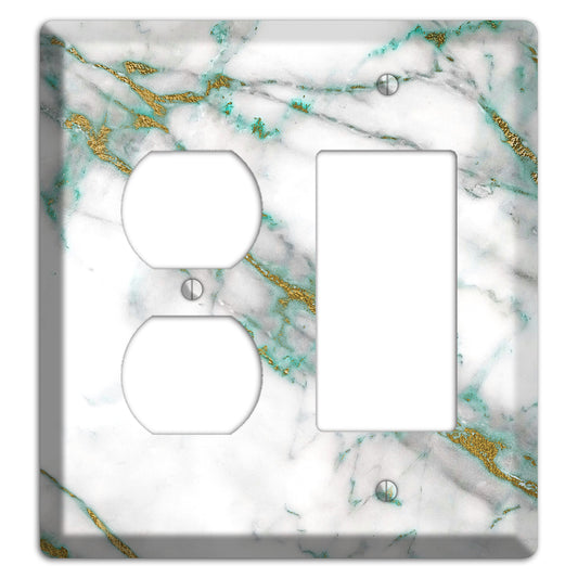 Mantle Marble Duplex / Rocker Wallplate