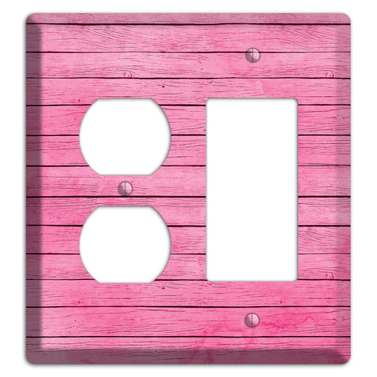 Carissma Pink Texture Duplex / Rocker Wallplate