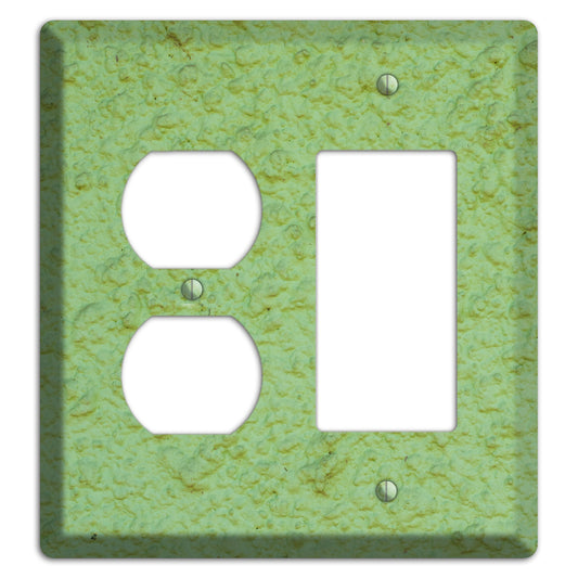 Green Concrete Duplex / Rocker Wallplate