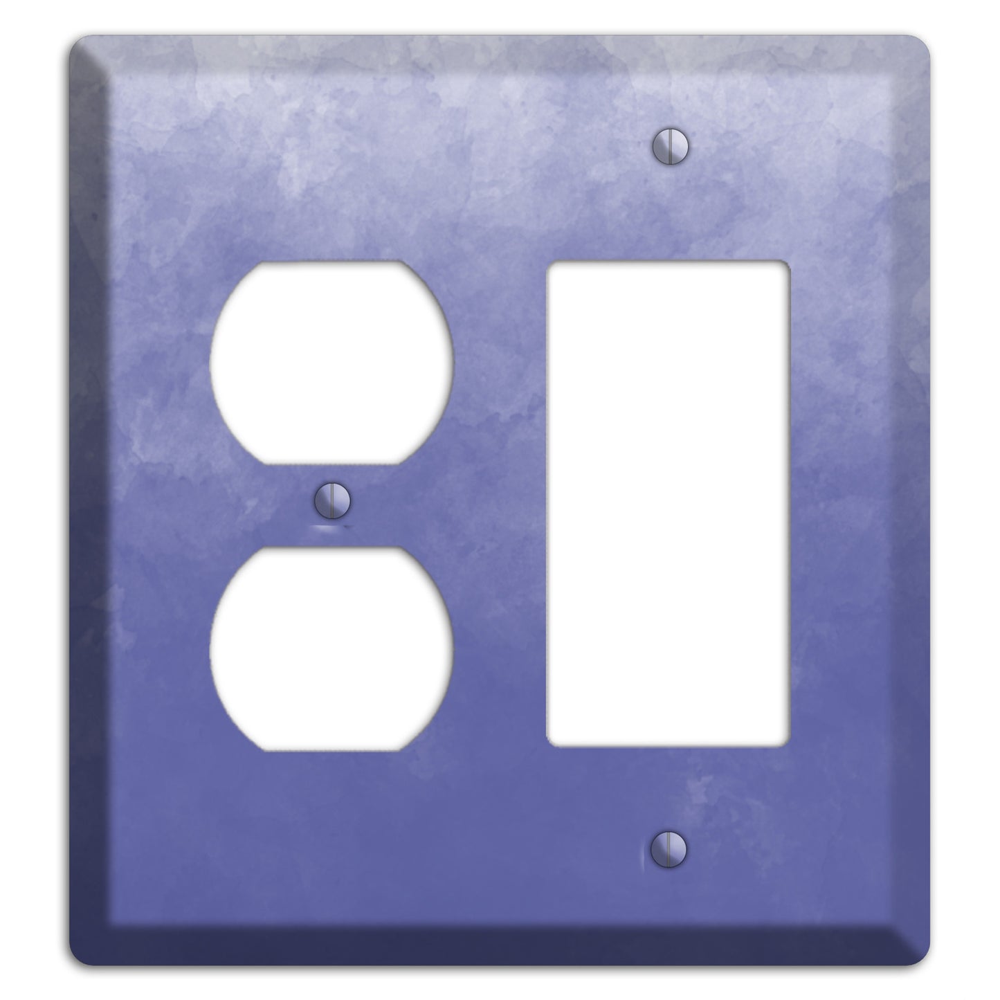 Blue Ombre Duplex / Rocker Wallplate