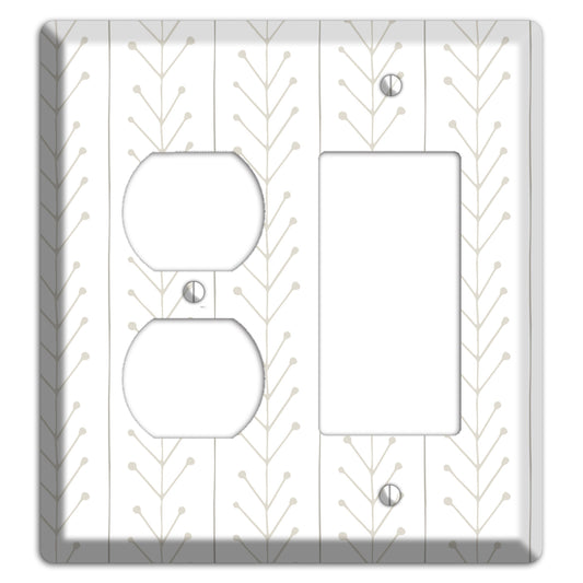 Simple Scandanavian Style F Duplex / Rocker Wallplate