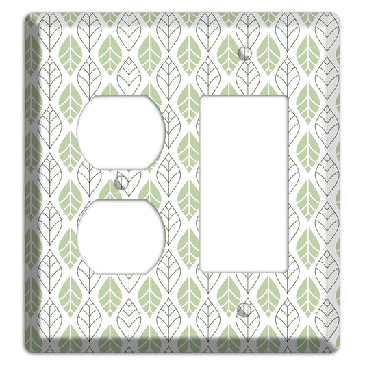 Leaves Style W Duplex / Rocker Wallplate