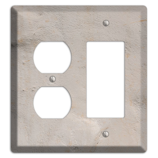 Trowled Concrete Duplex / Rocker Wallplate