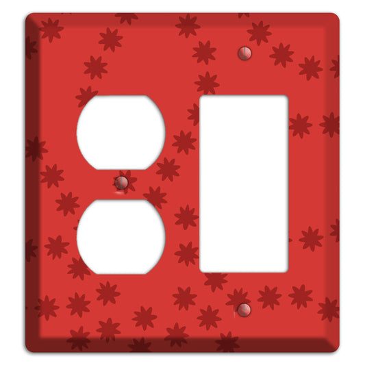 Multi Red Constellation Duplex / Rocker Wallplate