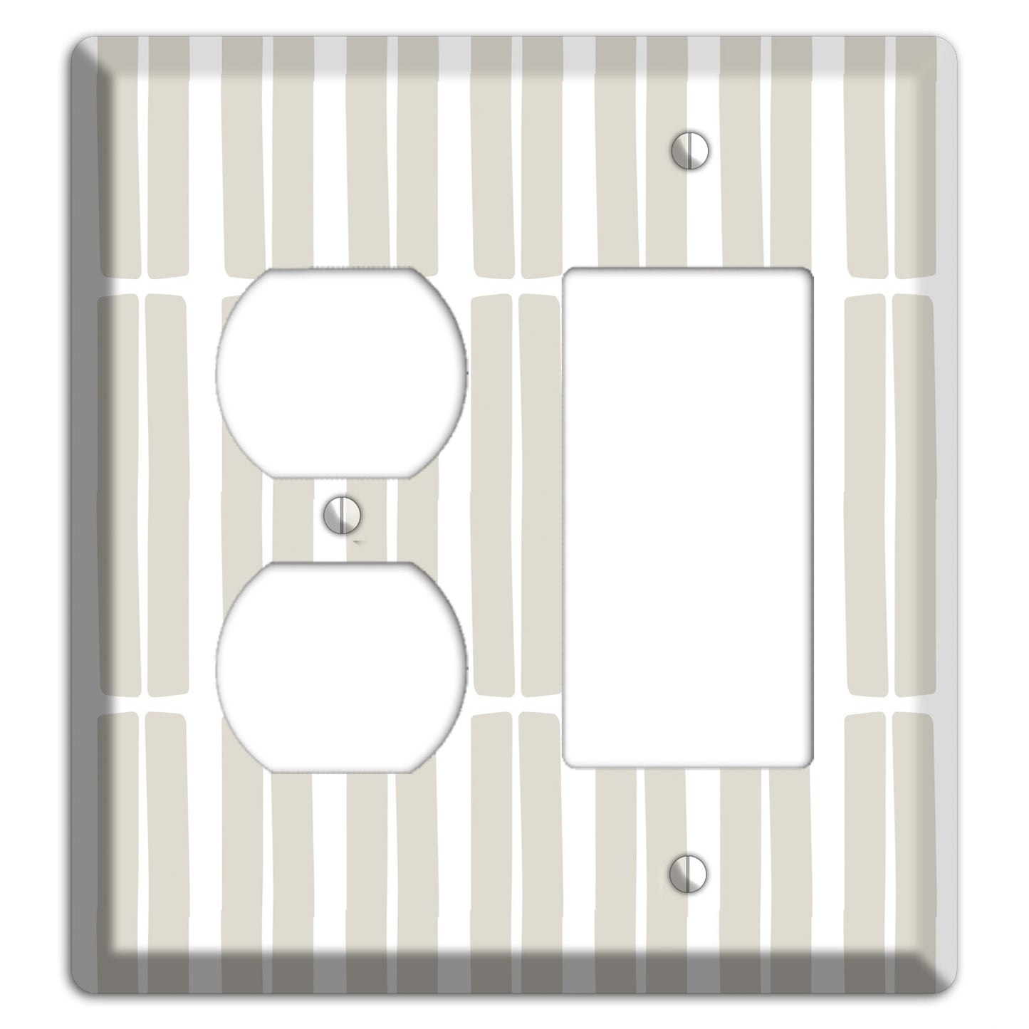 Simple Scandanavian Style FF Duplex / Rocker Wallplate