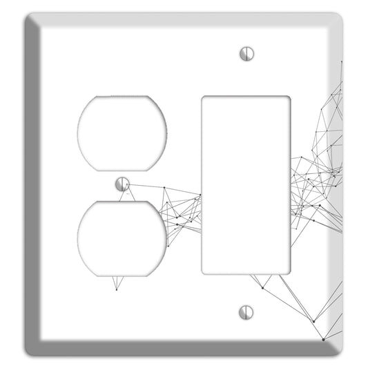 Ink Brushstrokes 7 Duplex / Rocker Wallplate