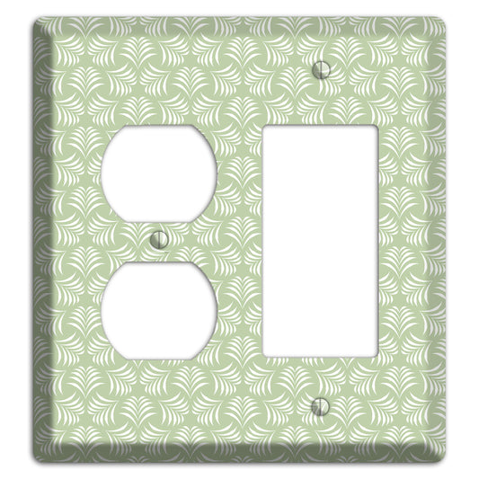 Leaves Style V Duplex / Rocker Wallplate