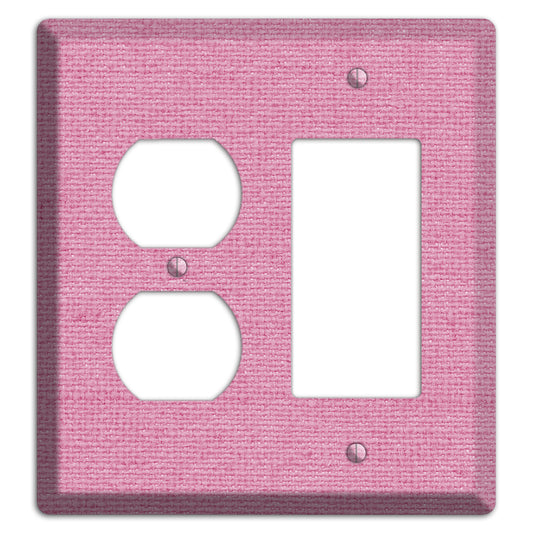 Gamboge Pink Texture Duplex / Rocker Wallplate