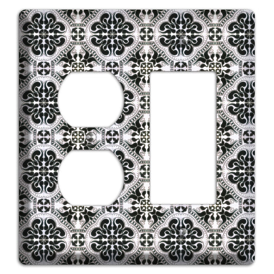 Tavira Tiles 5 Duplex / Rocker Wallplate