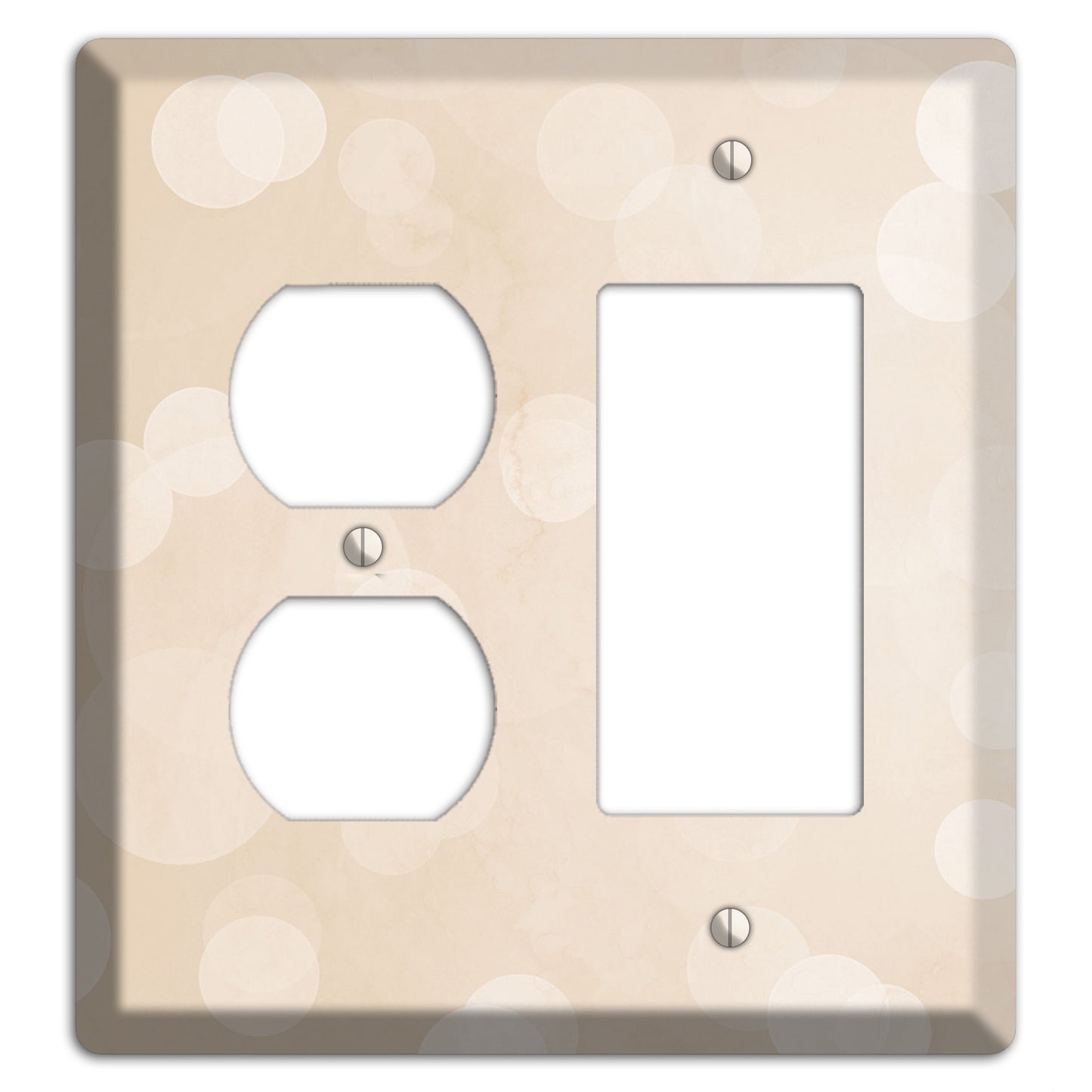 Parchment Neutral Texture Duplex / Rocker Wallplate