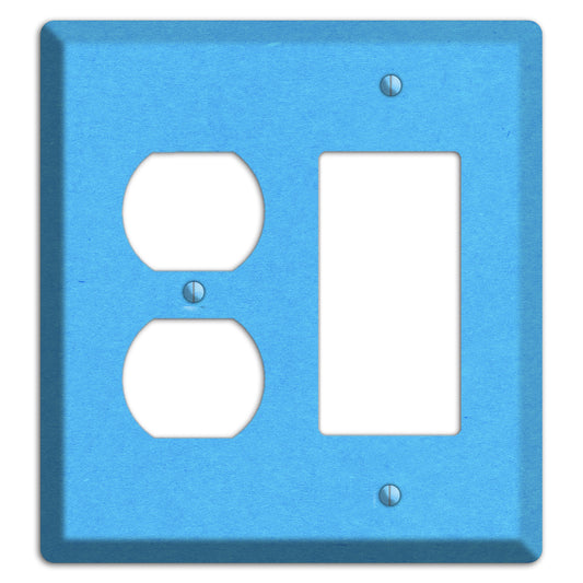 Maya Blue Kraft Duplex / Rocker Wallplate