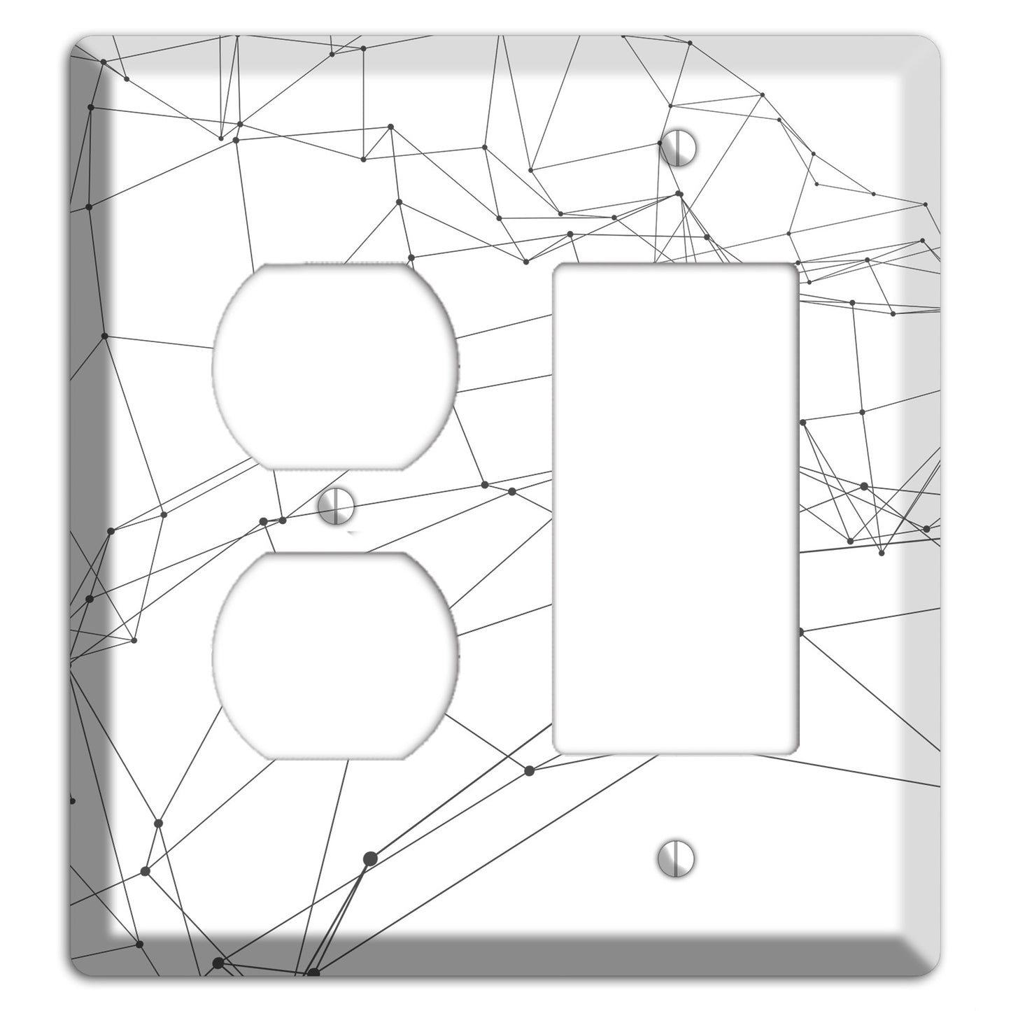 Linear D Duplex / Rocker Wallplate