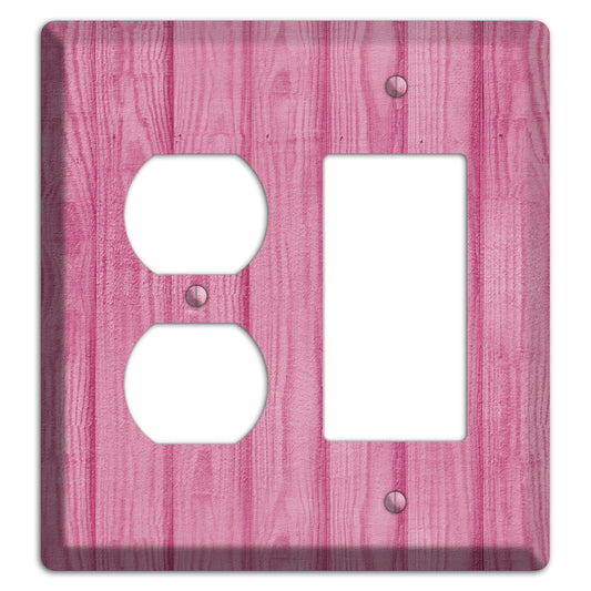 Can Can Pink Texture Duplex / Rocker Wallplate