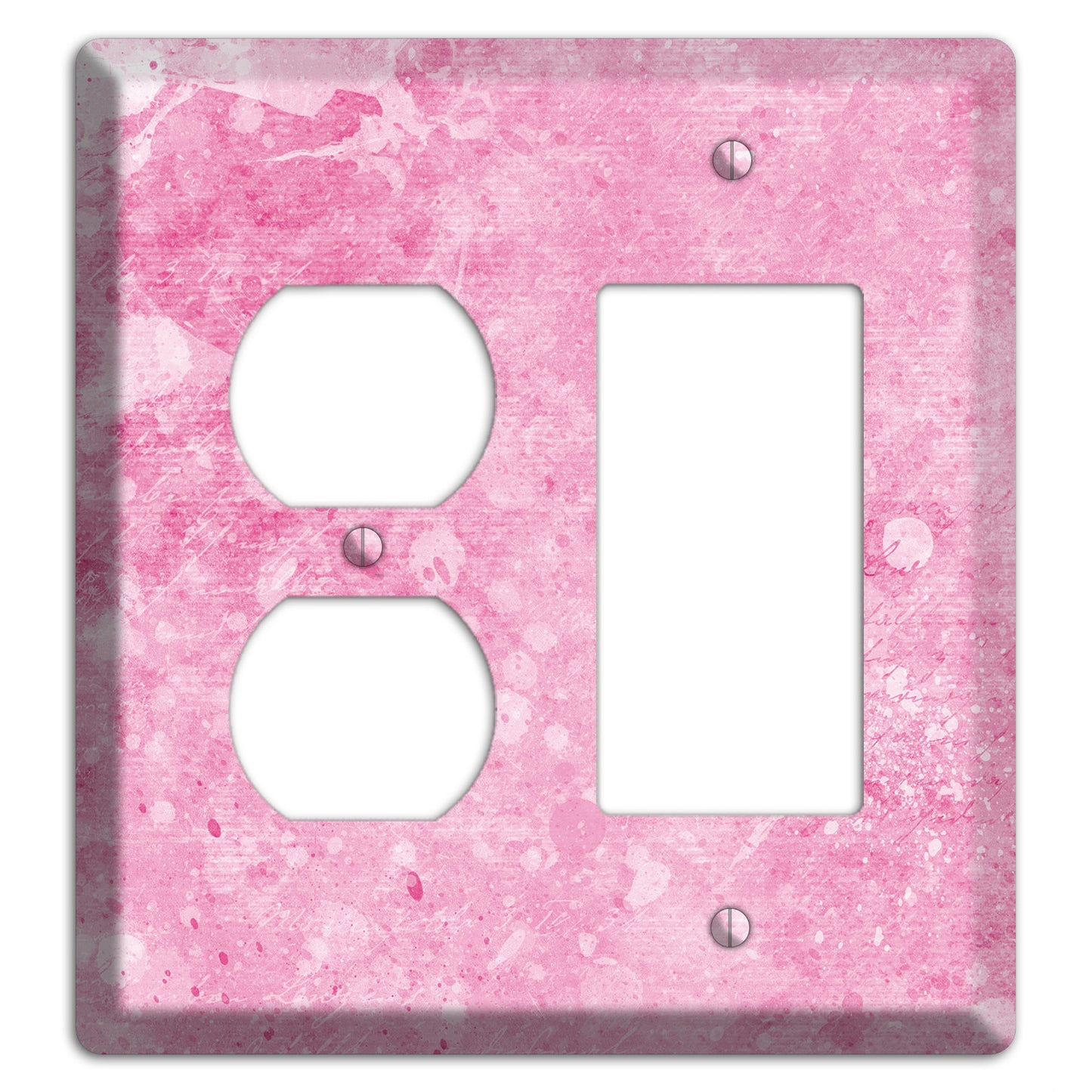 Wewak Pink Texture Duplex / Rocker Wallplate