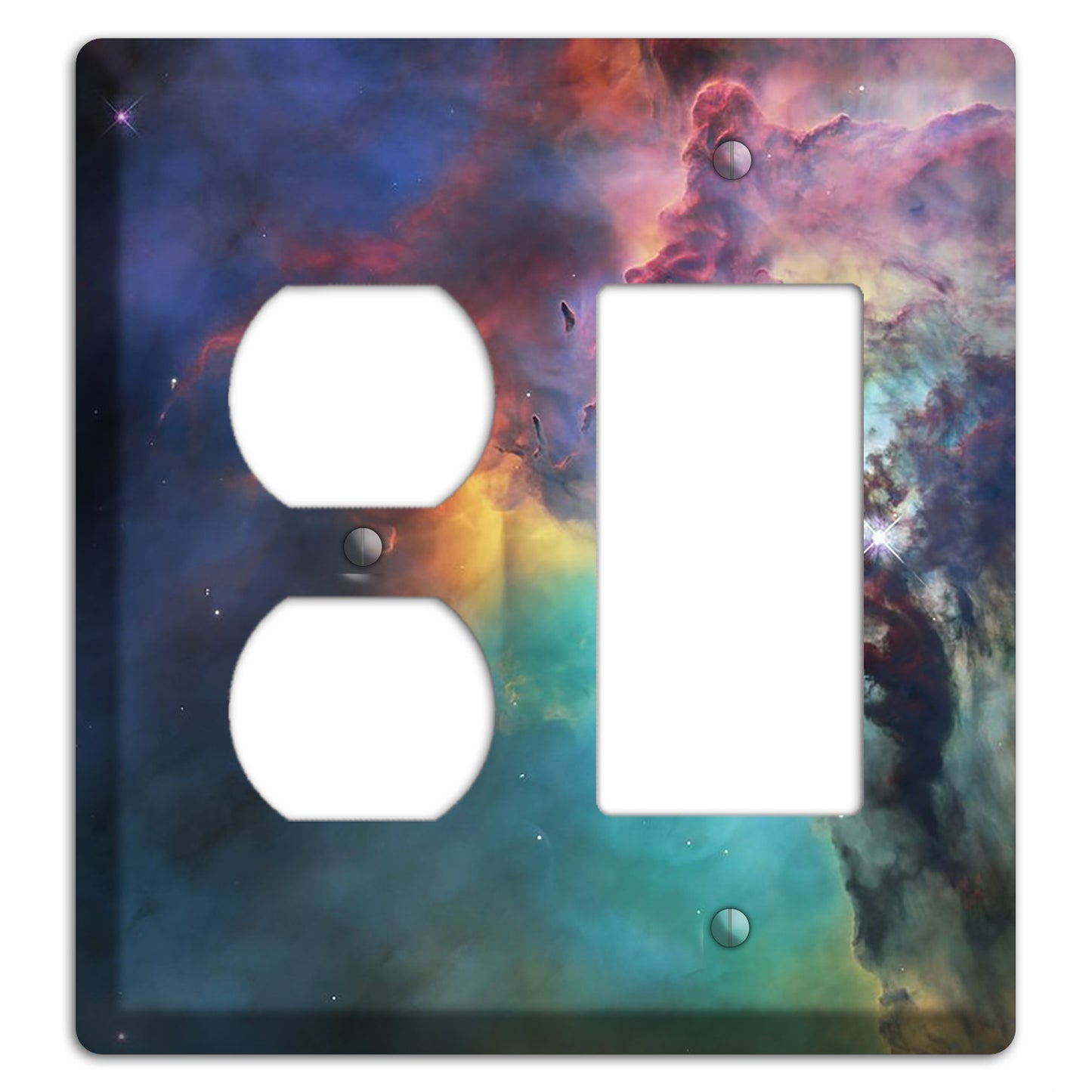 Lagoon Nebula Duplex / Rocker Wallplate