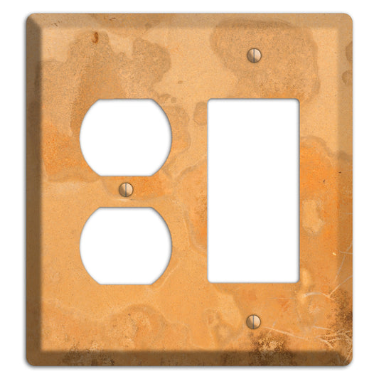 Tan Concrete Duplex / Rocker Wallplate