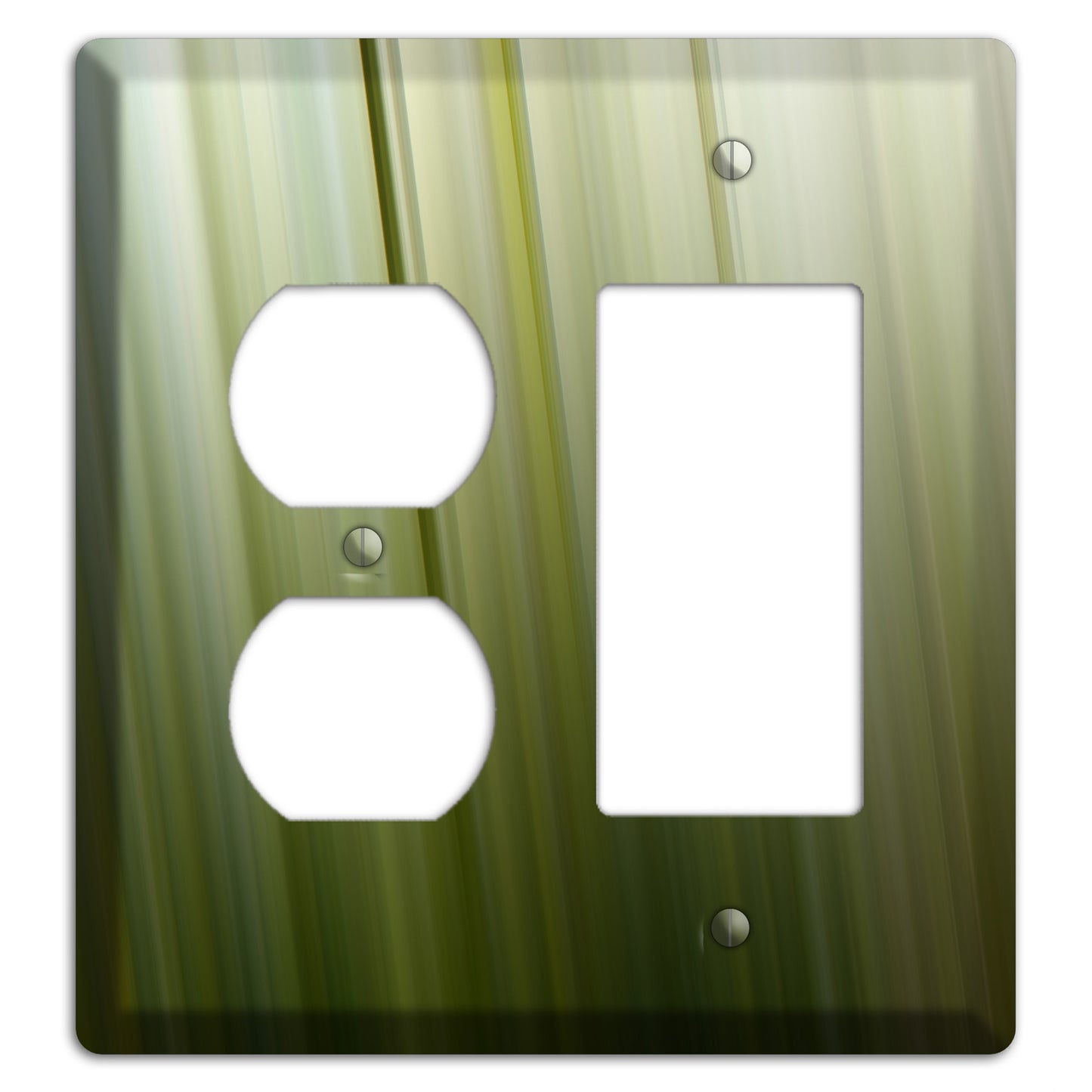 Olive Ray of Light 2 Duplex / Rocker Wallplate