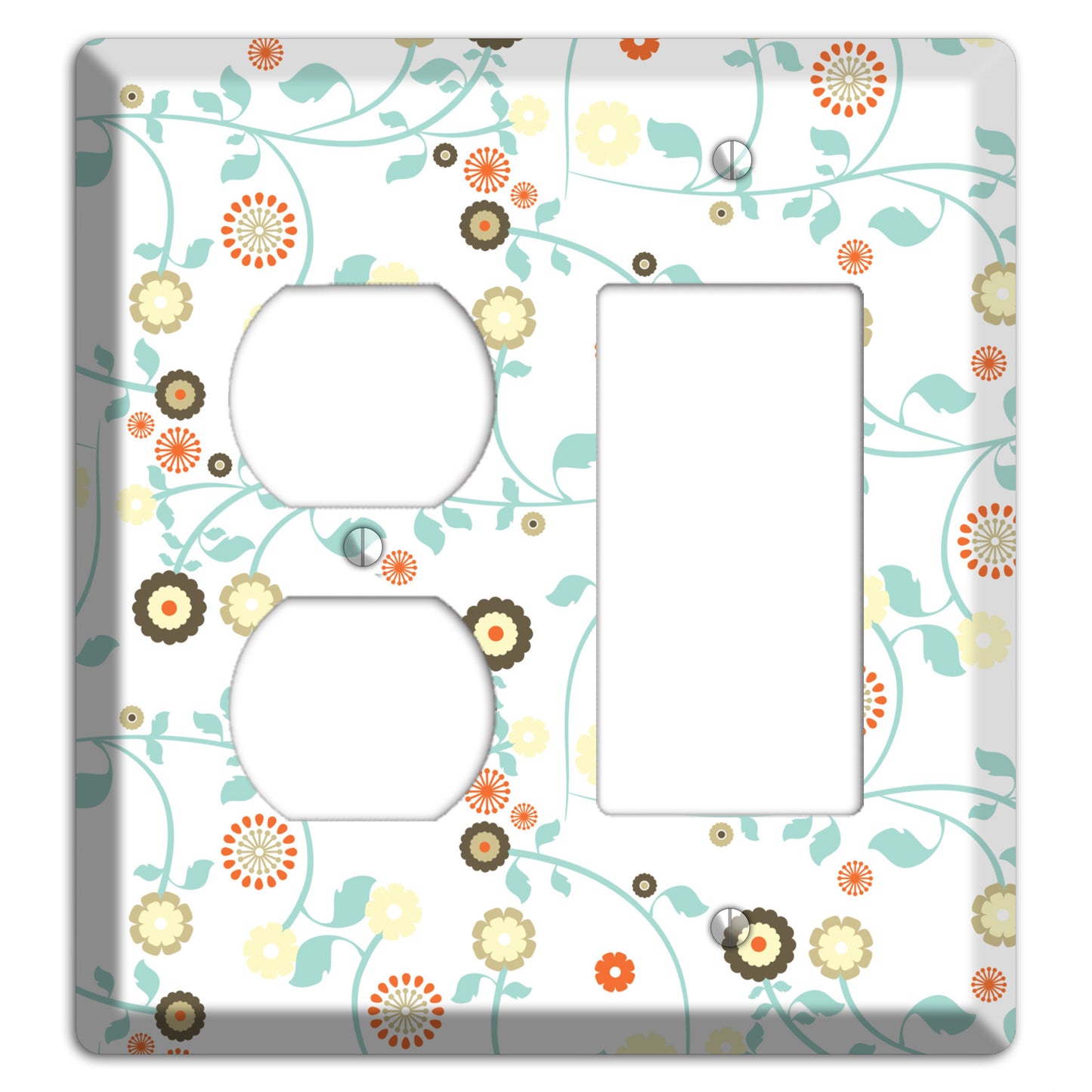 Cute Flowers Duplex / Rocker Wallplate