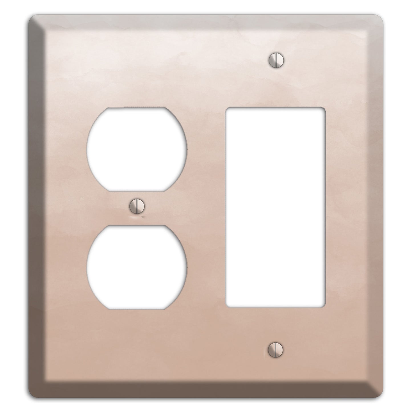 Beige Ombre Duplex / Rocker Wallplate