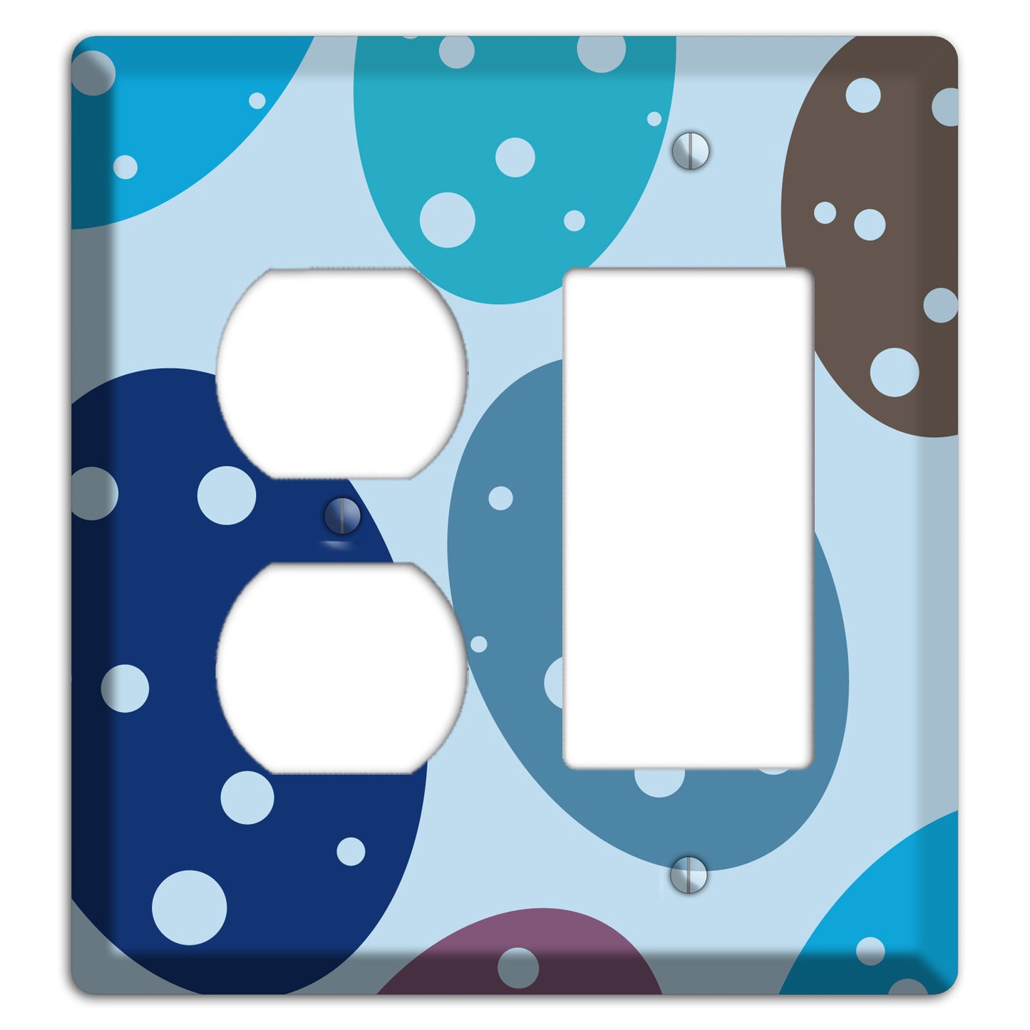 Blue Eggs Duplex / Rocker Wallplate